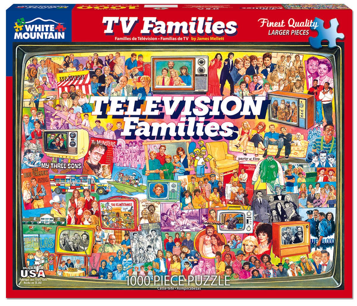 TV Families (1124pz) - 1000 Piece Jigsaw Puzzle