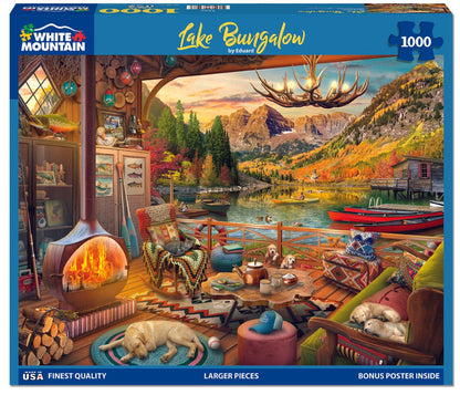 Lake Bungalow (2066pz) - 1000 Piece Jigsaw Puzzle