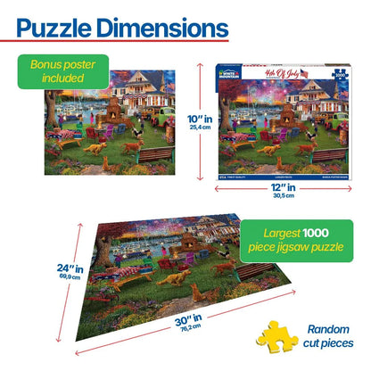 4th Of July (1881pz)  - 1000 Piece Jigsaw Puzzle