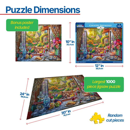 Country Breakfast (2095pz) - 1000 Piece Jigsaw Puzzle