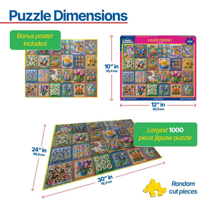 Easter Crochet (2096pz) - 1000 Piece Jigsaw Puzzle