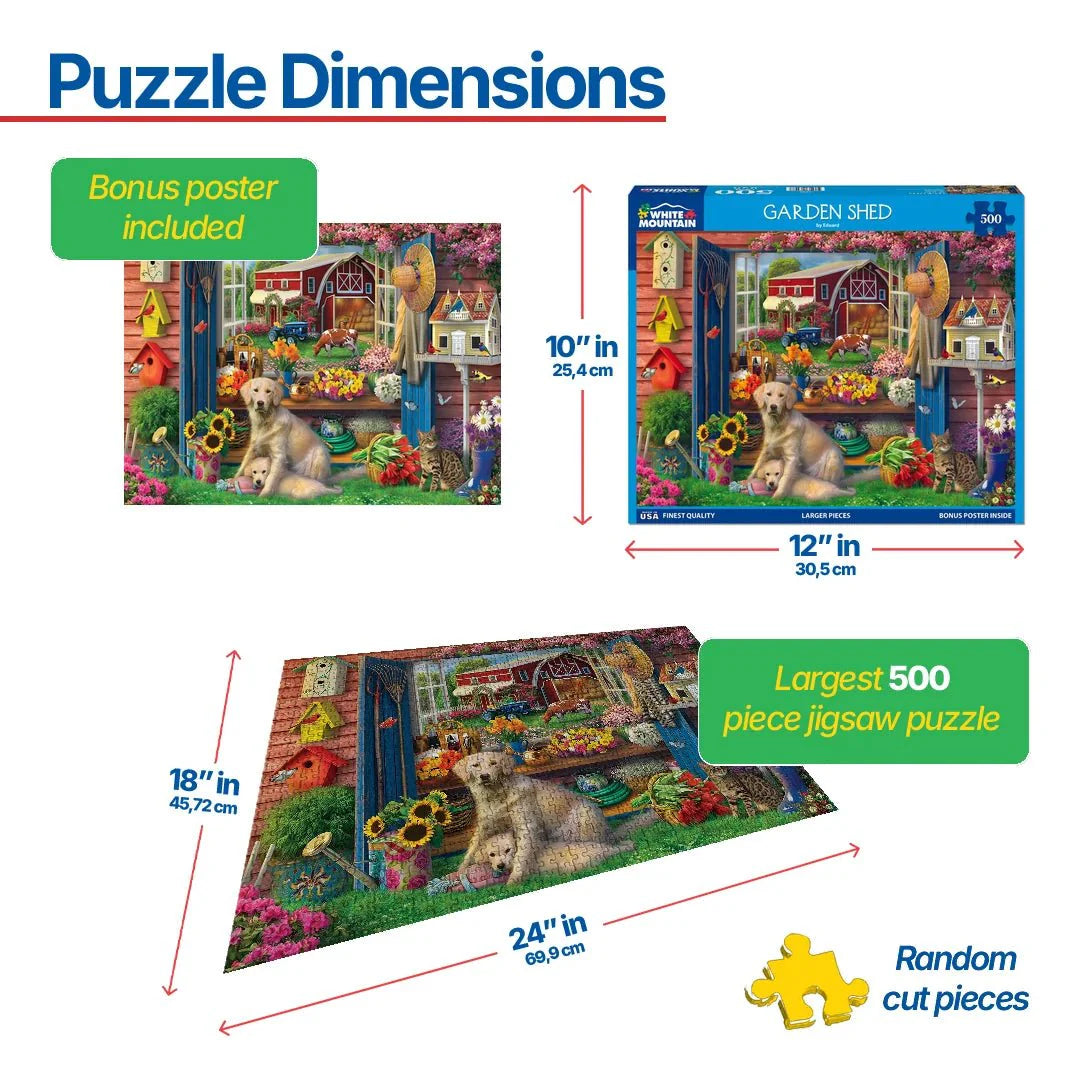 Garden Shed (1906pz) - 500 Piece Jigsaw Puzzle