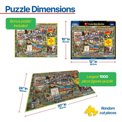 I Love New Mexico (2075pz) - 1000 Piece Jigsaw Puzzle