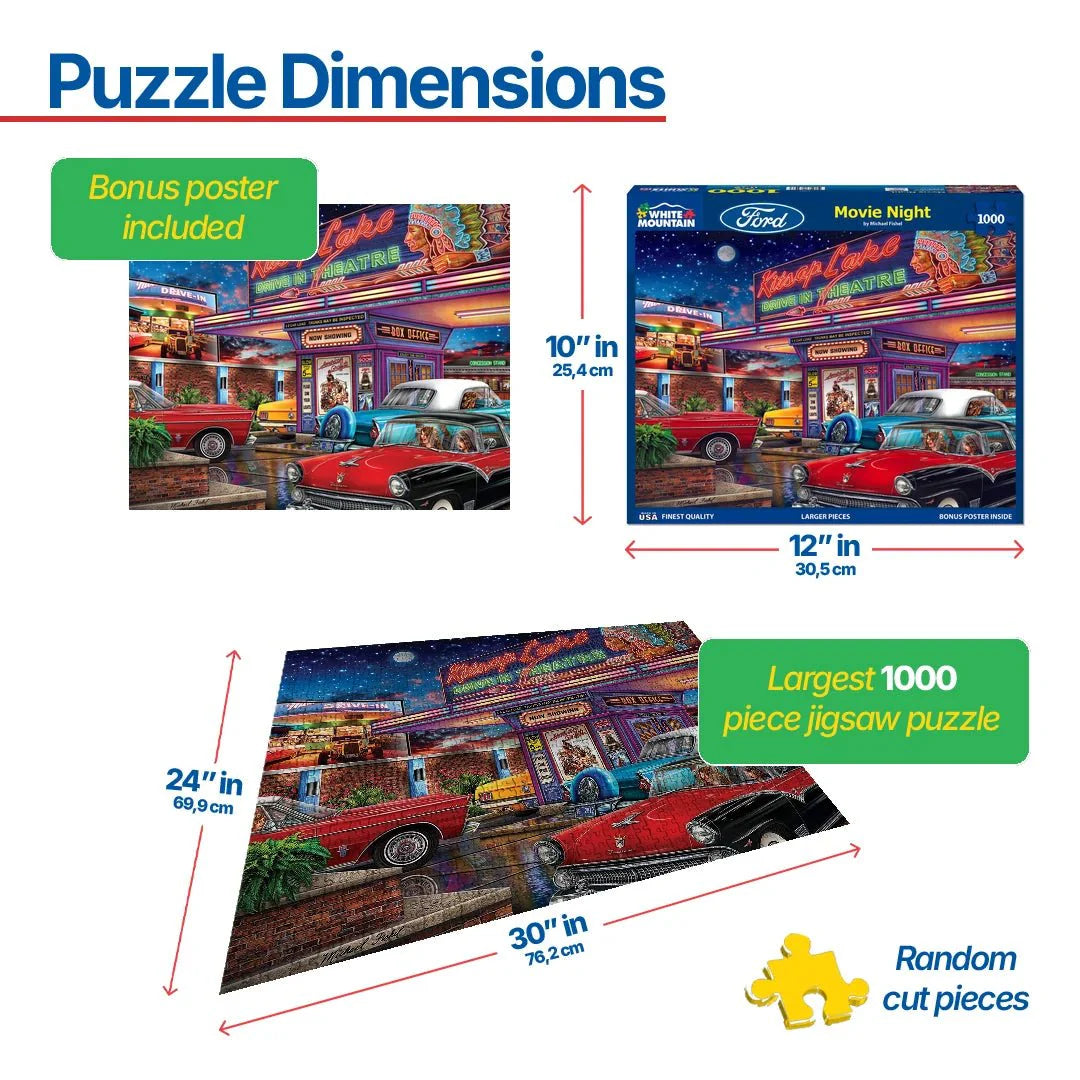 Movie Night (2101pz) - 1000 Piece Jigsaw Puzzle