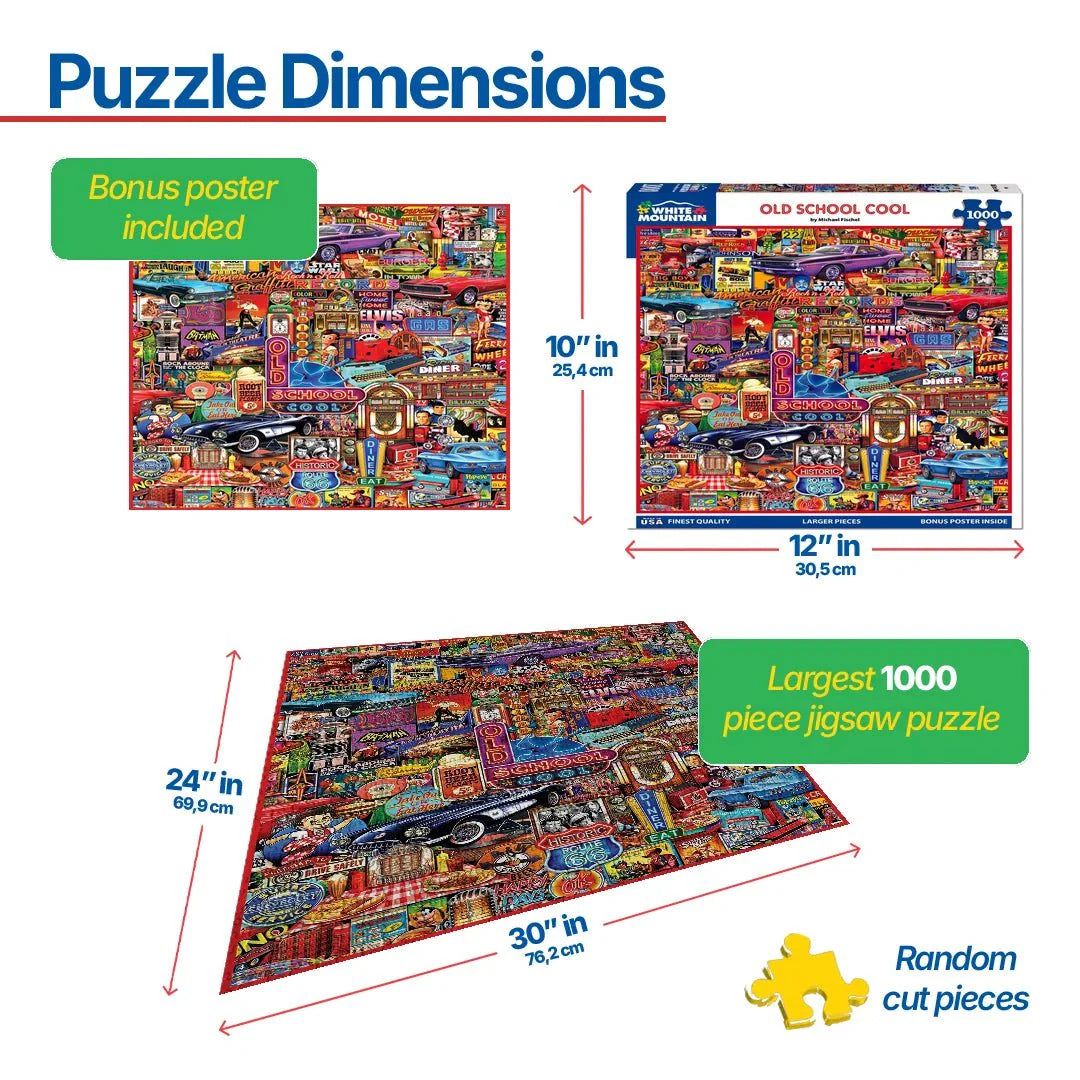 Old School Cool (2080pz) - 1000 Piece Jigsaw Puzzle