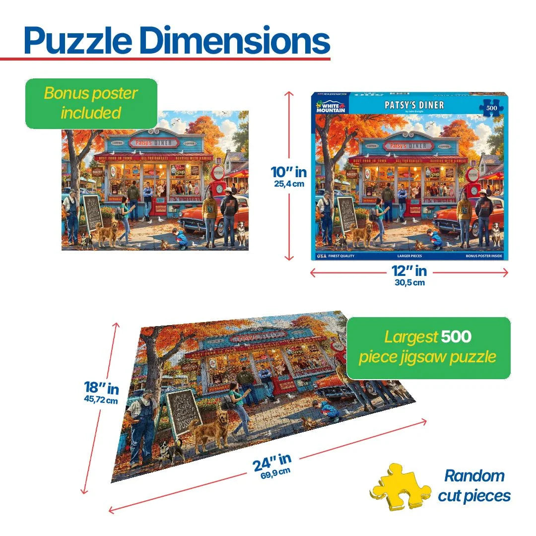 Patsy’s Diner (2170pz) - 500 Piece Jigsaw Puzzle