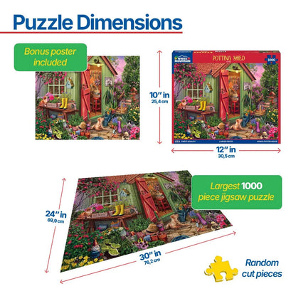 Potting Shed (2064pz) - 1000 Piece Jigsaw Puzzle