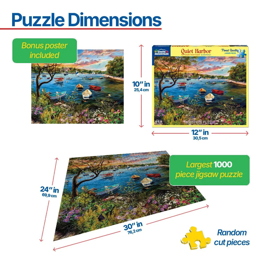 Quiet Harbor (1722pz) - 1000 Piece Jigsaw Puzzle