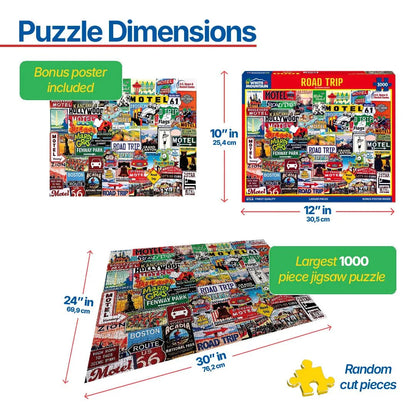 Road Trip (1665pz) - 1000 Piece Jigsaw Puzzle