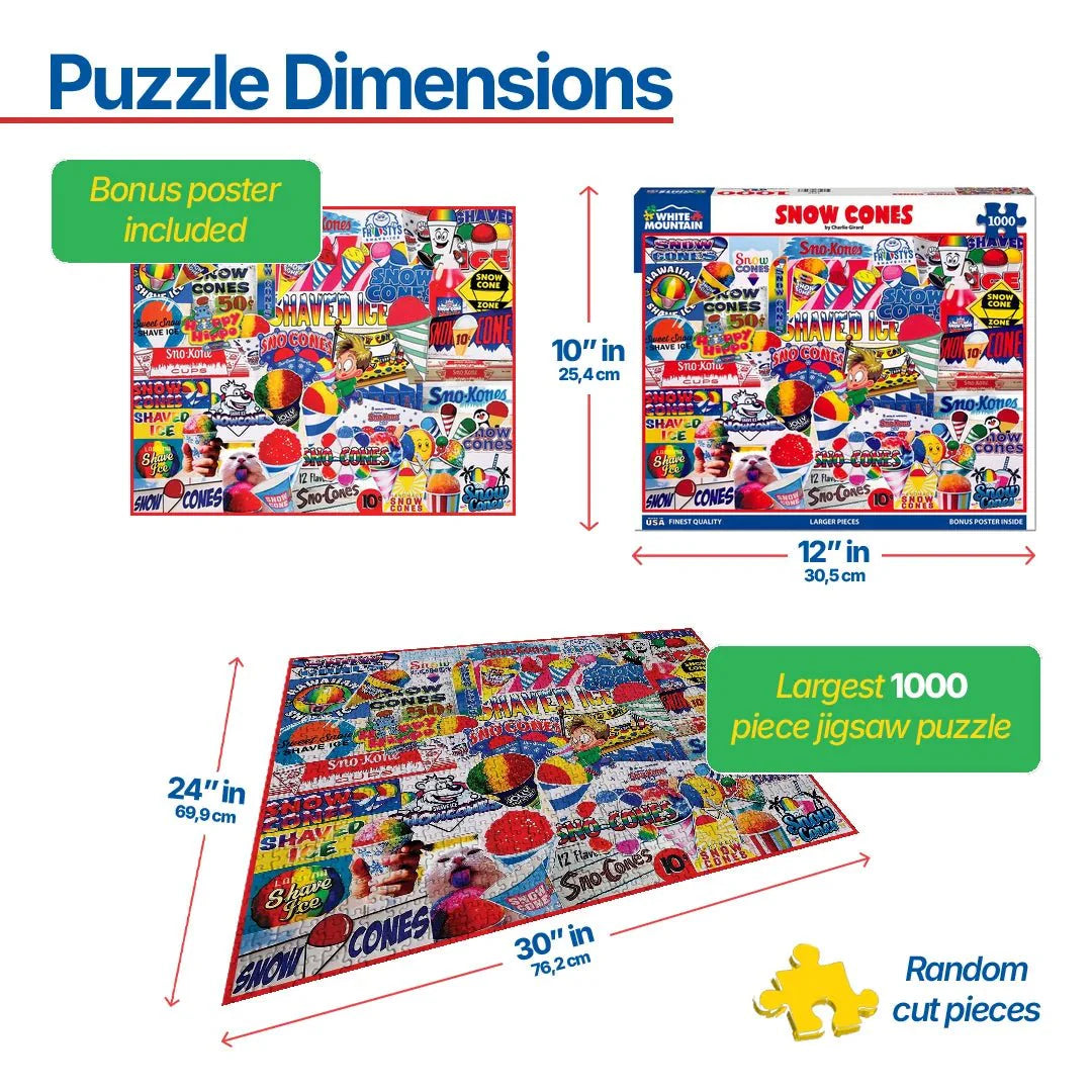 Snow Cones (1969pz) - 1000 Piece Jigsaw Puzzles