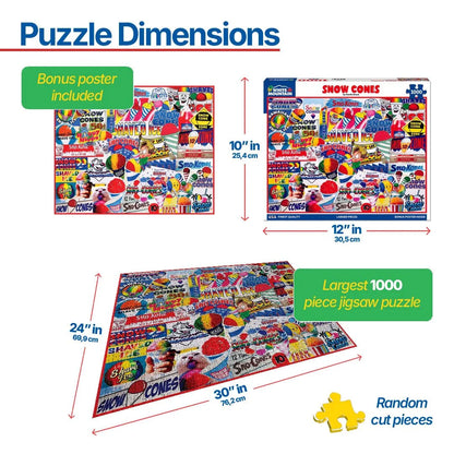 Snow Cones (1969pz) - 1000 Piece Jigsaw Puzzles
