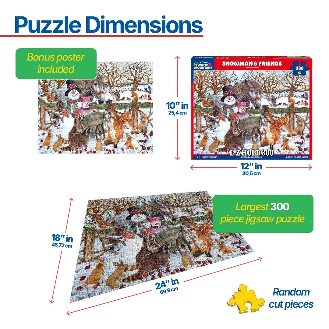 Snowman & Friends (1757pz) - 300 Piece Jigsaw Puzzle