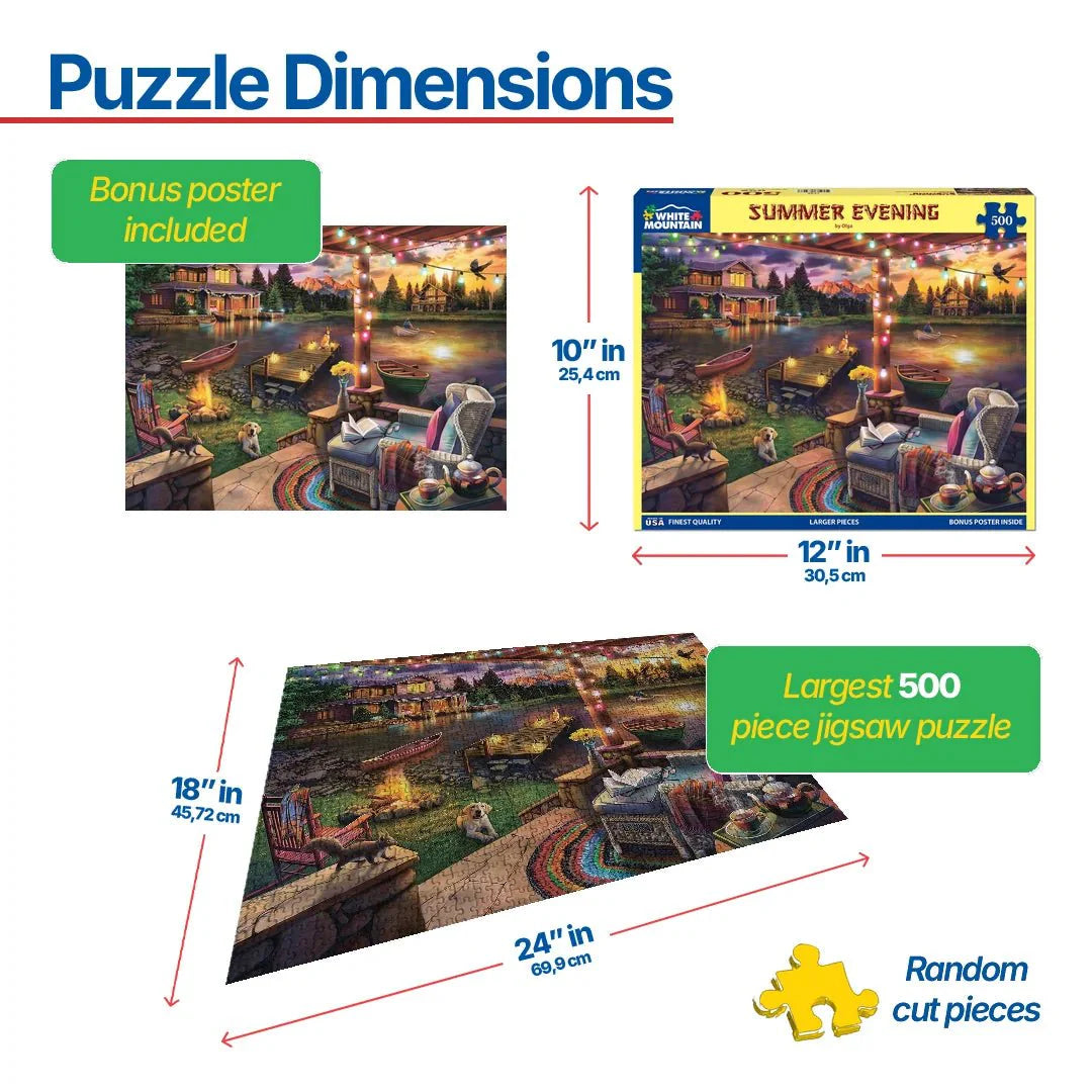 Summer Evening (1752pz) - 500 Piece Jigsaw Puzzle