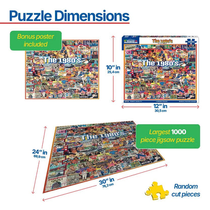 The Eighties (868pz) - 1000 Piece Jigsaw Puzzle