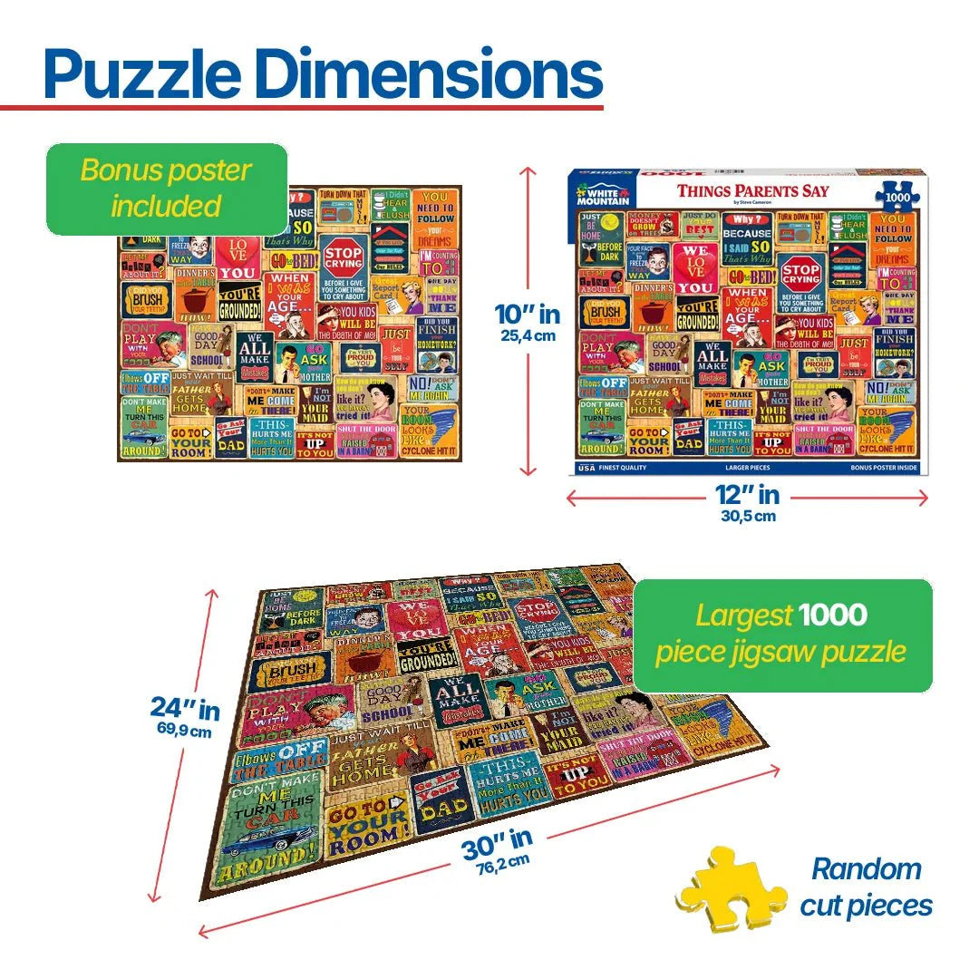 Things Parents Say (1760pz) - 1000 Piece Jigsaw Puzzle