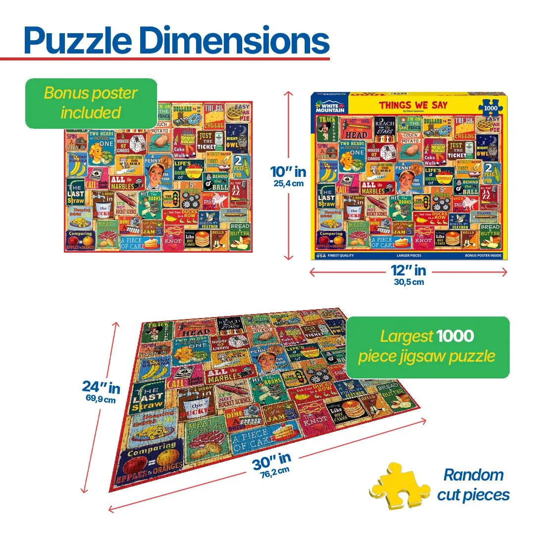 Things We Say (1733pz) - 1000 Piece Jigsaw Puzzle