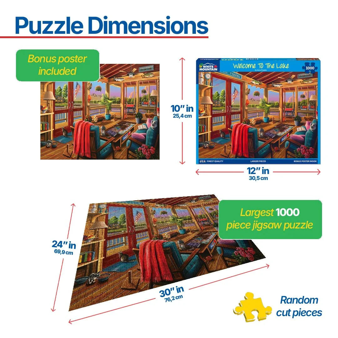 Welcome To The Lake (1859pz) - 1000 Piece Jigsaw Puzzle
